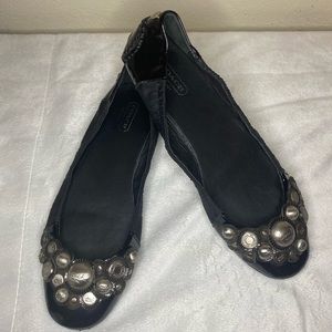 Coach Venus Embellished Ballet Flats